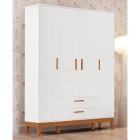 Guarda Roupa Infantil Flip 4 Portas E 2 Gavetas Branco Fosco - Reller Móveis Branco Fosco - 2