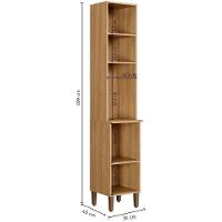 Paneleiro Platina 2 Portas Cinamomo Off White Arte Móveis - 3