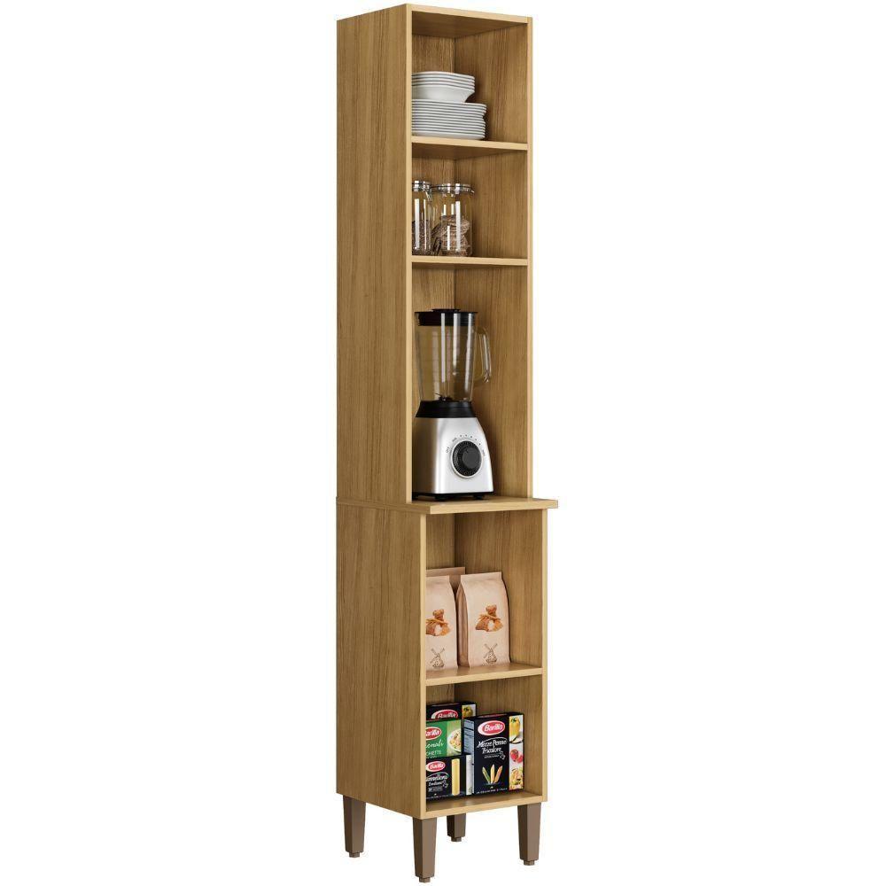 Paneleiro Platina 2 Portas Cinamomo Grafite Arte Móveis - 4