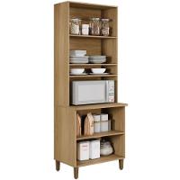 Paneleiro Premium 4 Portas Cinamomo Grafite Arte Móveis