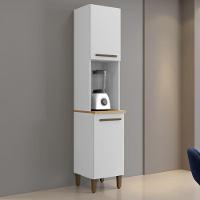 Paneleiro Platina 2 Portas Branco Arte Móveis - 2