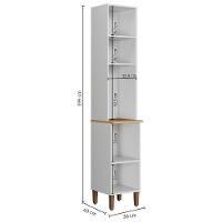 Paneleiro Platina 2 Portas Branco Arte Móveis - 3