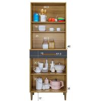 Paneleiro Itália 3 Portas 1 Gaveta Cinamomo Grafite Arte Móveis