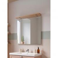 Gabinete Para Banheiro Com Cuba E Espelheira 80cm Retro Mdf Rosa Milano - On Móveis - 10