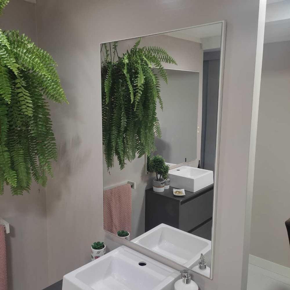 Gabinete Para Banheiro Com Cuba E Espelheira 60cm Mdf Grafite Dubai - On Móveis - 9