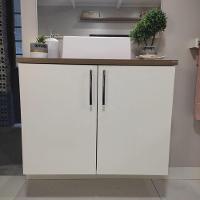 Gabinete Para Banheiro Com Cuba E Espelheira 80cm Mdf Freijo Paris - On Móveis - 2