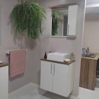 Gabinete Para Banheiro Com Cuba E Espelheira 60cm Mdf Freijo Paris - On Móveis - 7