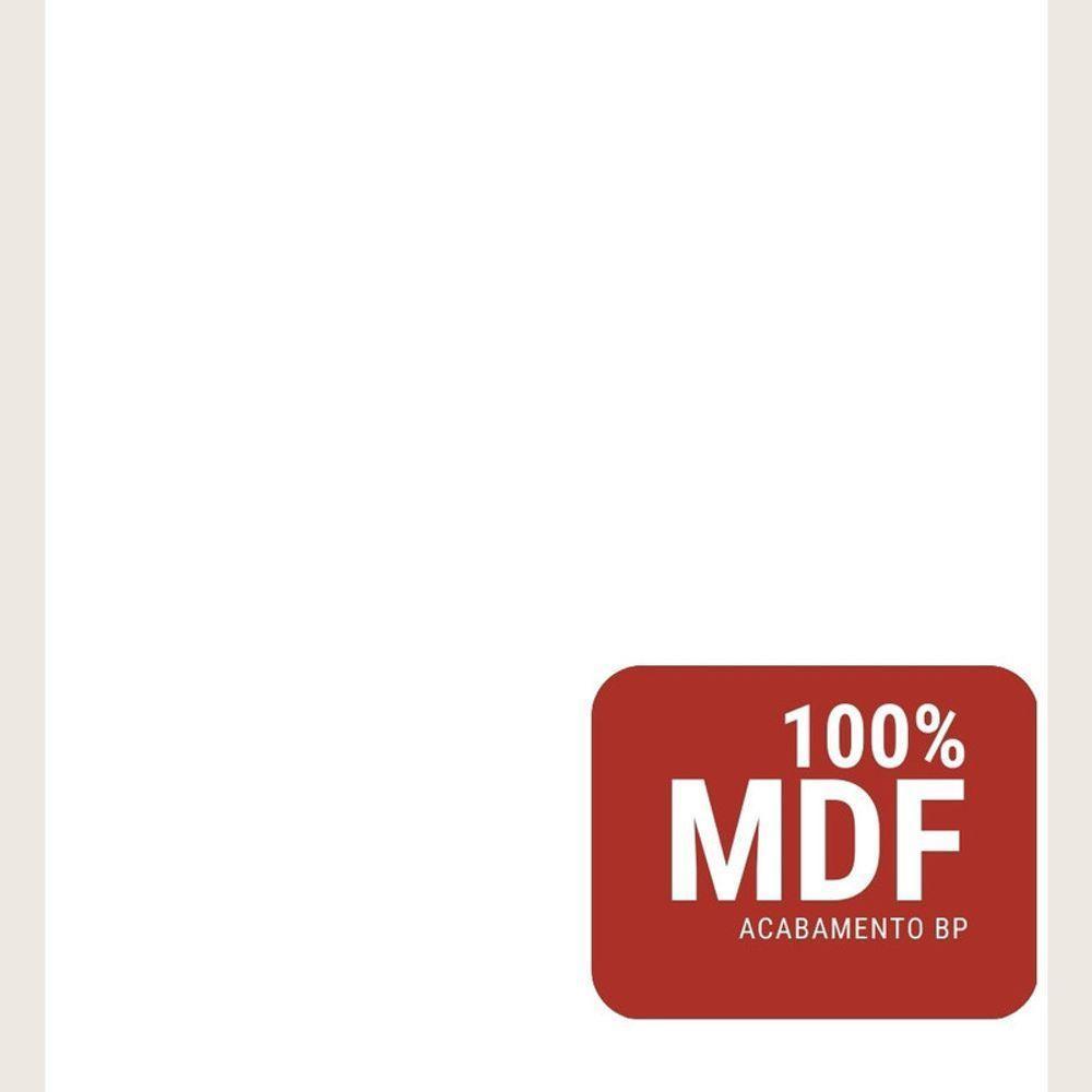 Gabinete Para Banheiro Com Cuba E Espelheira 80cm Mdf Branco Dubai - On Móveis - 6