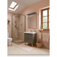 Gabinete Para Banheiro Com Cuba E Espelheira 60cm Retro Mdf Verde Milano - On Móveis - 8