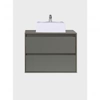 Gabinete Para Banheiro Com Cuba 80cm Mdf Verde Dubai - On Móveis - 2