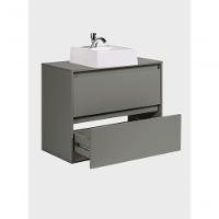 Gabinete Para Banheiro Com Cuba 80cm Mdf Verde Dubai - On Móveis - 7
