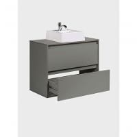 Gabinete Para Banheiro Com Cuba 80cm Mdf Verde Dubai - On Móveis - 10