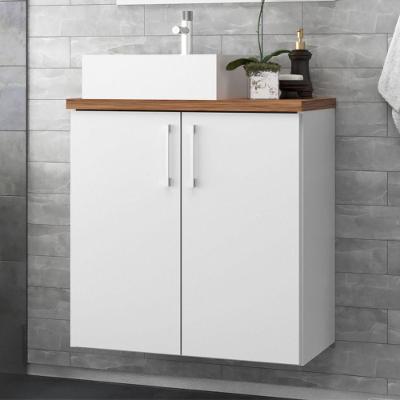 Gabinete Para Banheiro Com Cuba 60cm Mdf Freijo Paris - On Móveis