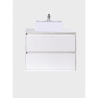 Gabinete Para Banheiro Com Cuba 80cm Mdf Branco Dubai - On Móveis - 5