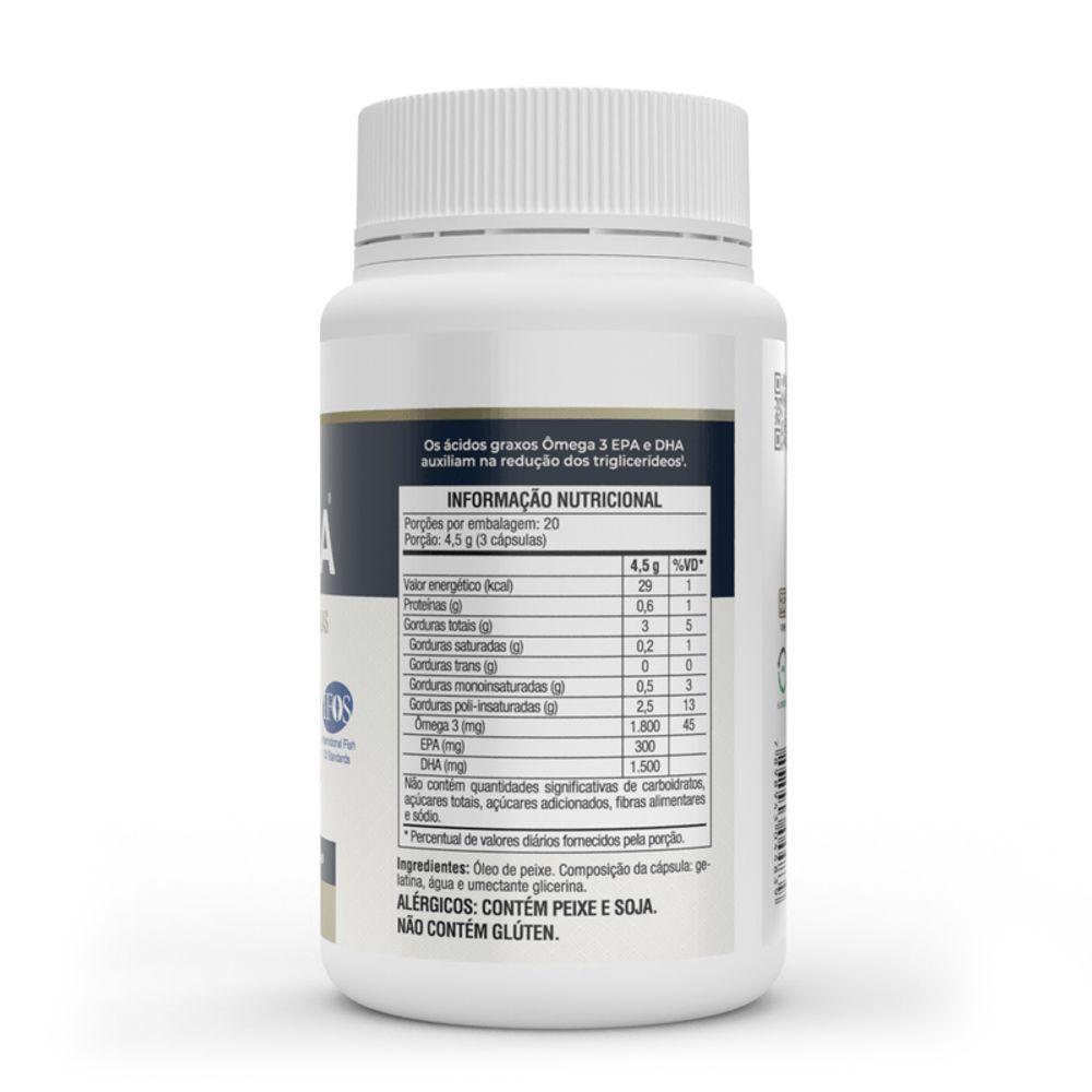 Mega Dha Vitafor 1000mg - 60 Cápsulas Suplemento De Ômega-3 Premium - 3