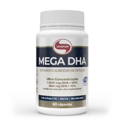 Mega Dha Vitafor 1000mg - 60 Cápsulas Suplemento De Ômega-3 Premium