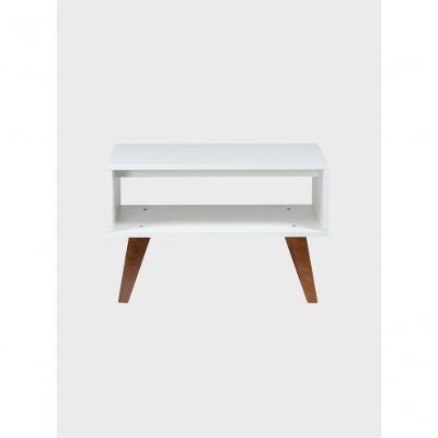 Mesa De Centro Retro 60cm Mdf Branco - On Móveis