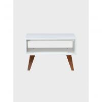 Mesa De Centro Retro 60cm Mdf Branco - On Móveis - 1