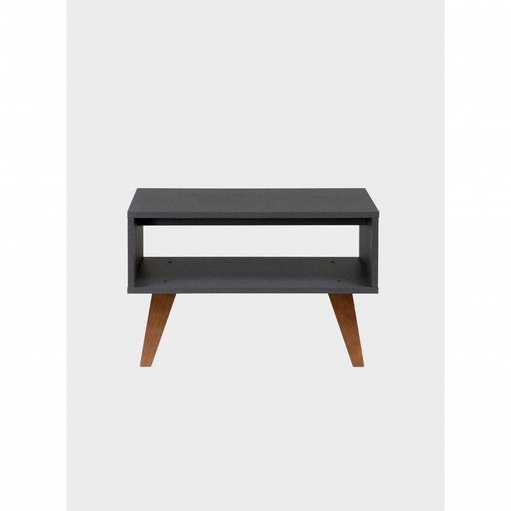 Mesa De Centro Retro 60cm Mdf Grafite - On Móveis - 2