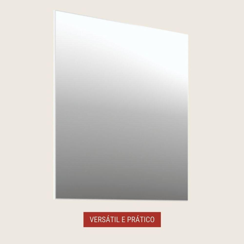 Espelho Para Banheiro 80cm Mdf Branco Dubai - On Móveis - 3