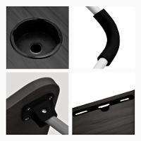 Mesa De Colo Portátil Dobrável Suporte Multiuso - Preto - 7