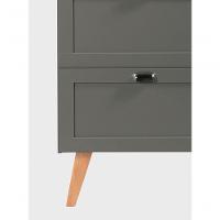Gabinete Para Banheiro Com Cuba 60cm Retro Mdf Verde Milano - On Móveis - 7