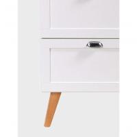 Gabinete Para Banheiro Com Cuba 60cm Retro Mdf Branco Milano - On Móveis - 3