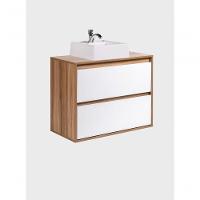 Gabinete Para Banheiro Com Cuba 80cm Mdf Freijo Dubai - On Móveis