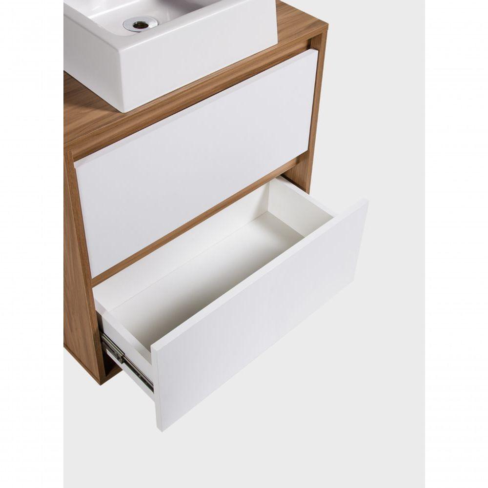 Gabinete Para Banheiro Com Cuba 60cm Mdf Freijo Dubai - On Móveis - 9