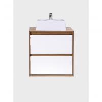 Gabinete Para Banheiro Com Cuba 60cm Mdf Freijo Dubai - On Móveis - 2