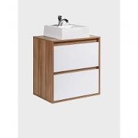 Gabinete Para Banheiro Com Cuba 60cm Mdf Freijo Dubai - On Móveis