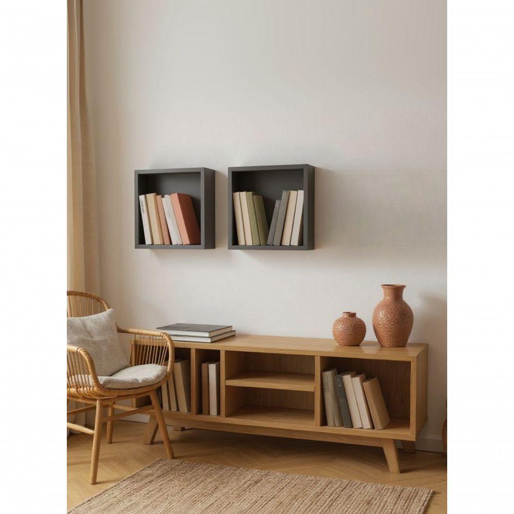 Kit De 2 Nichos 30cm Mdf Verde - On Móveis - 1