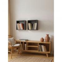 Kit De 2 Nichos 30cm Mdf Verde - On Móveis - 1