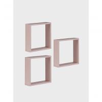 Kit De 3 Nichos 30cm Mdf Rosa - On Móveis - 2