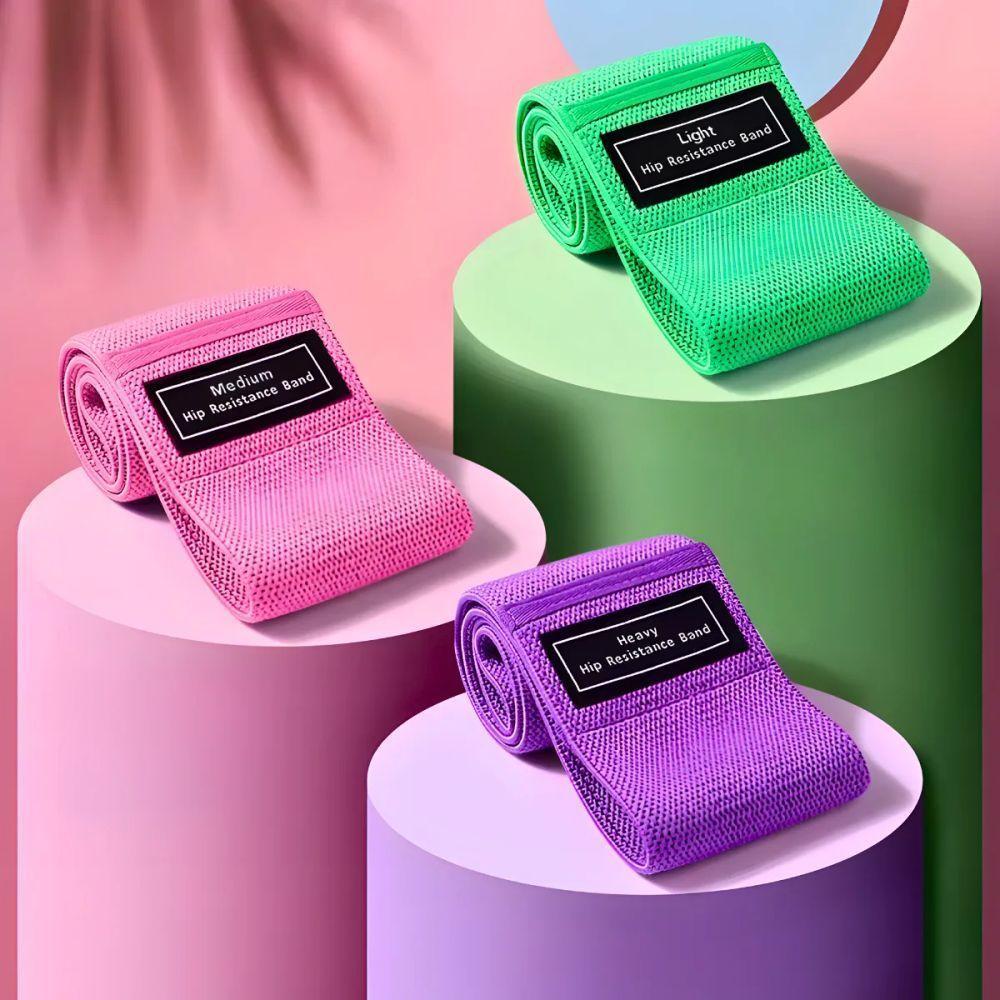 Kit 3 Faixas Elásticas De Exercício Hip Resistance Bands - 2