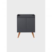 Aparador Buffet 60cm Retro Mdf Grafite Madri - On Móveis - 3