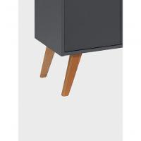 Aparador Buffet 60cm Retro Mdf Grafite Madri - On Móveis - 7