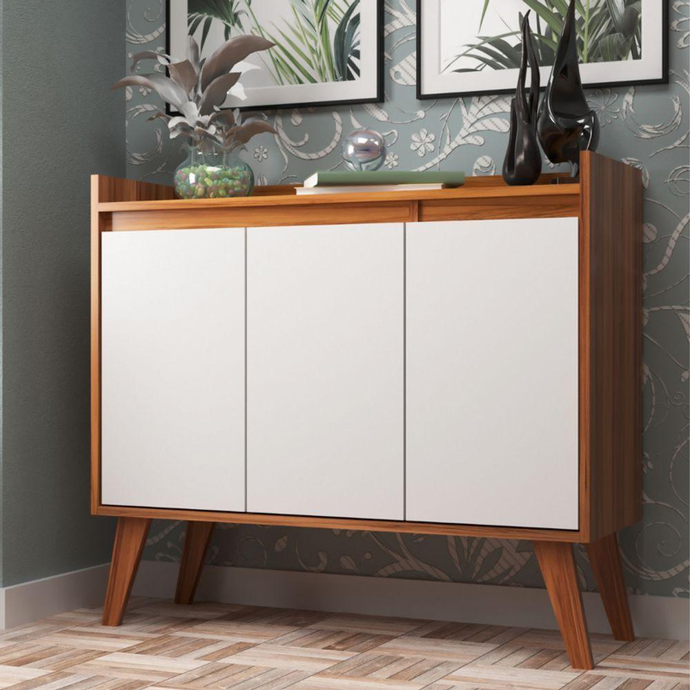Aparador Buffet 90cm Retro Mdf Freijo Madri - On Móveis - 3