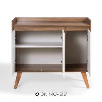 Aparador Buffet 90cm Retro Mdf Freijo Madri - On Móveis
