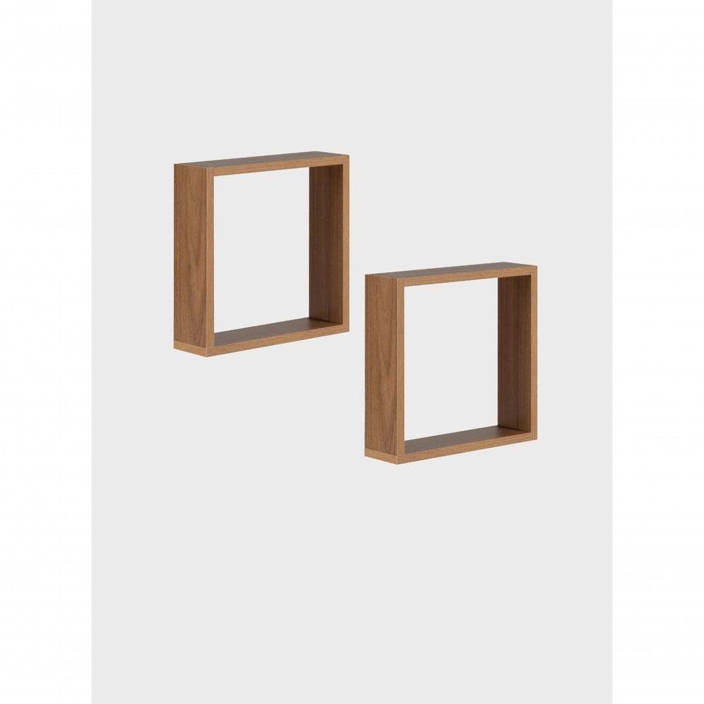 Kit De 2 Nichos 30cm Mdf Freijó - On Móveis - 2
