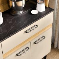 Armário De Cozinha Completa Coral Com 8 Portas E 1 Gaveta Compacto Freijó Off - 3