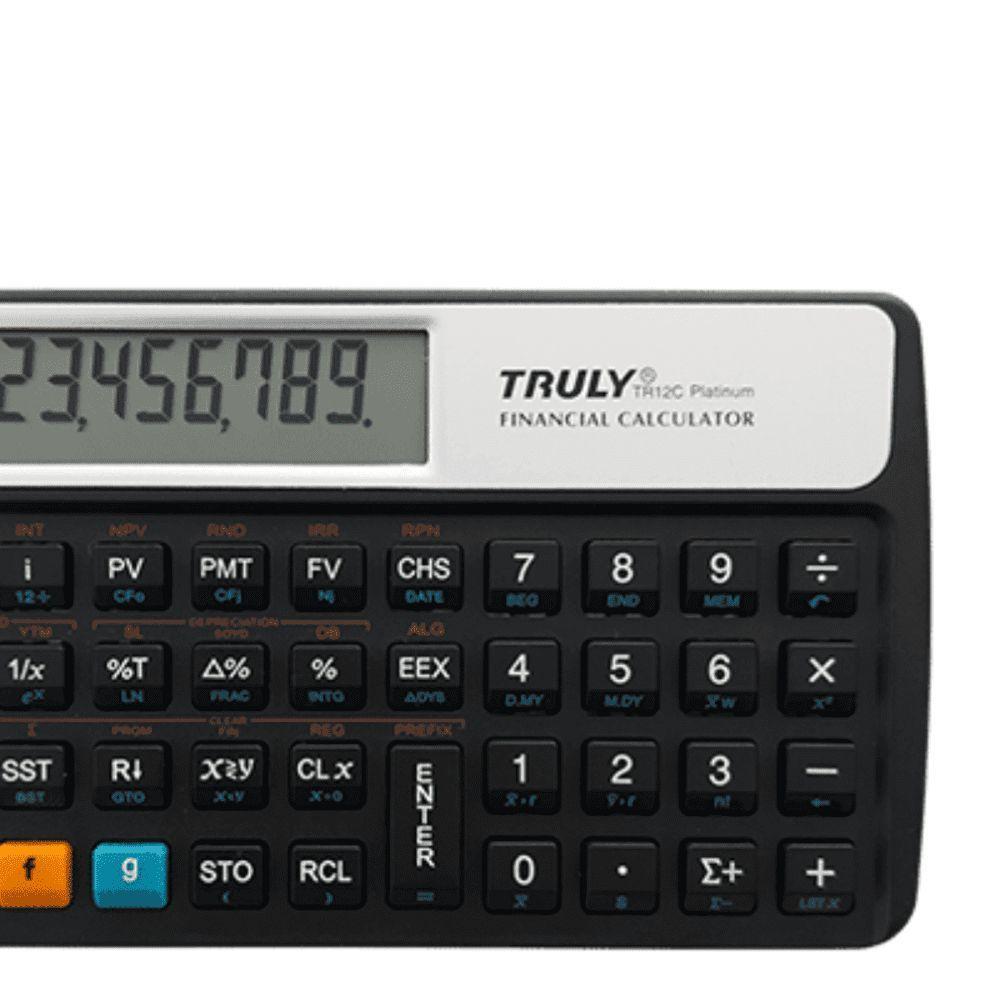 Calculadora Financeira Truly Tr12c Platinum Rpn Algebrica - 2