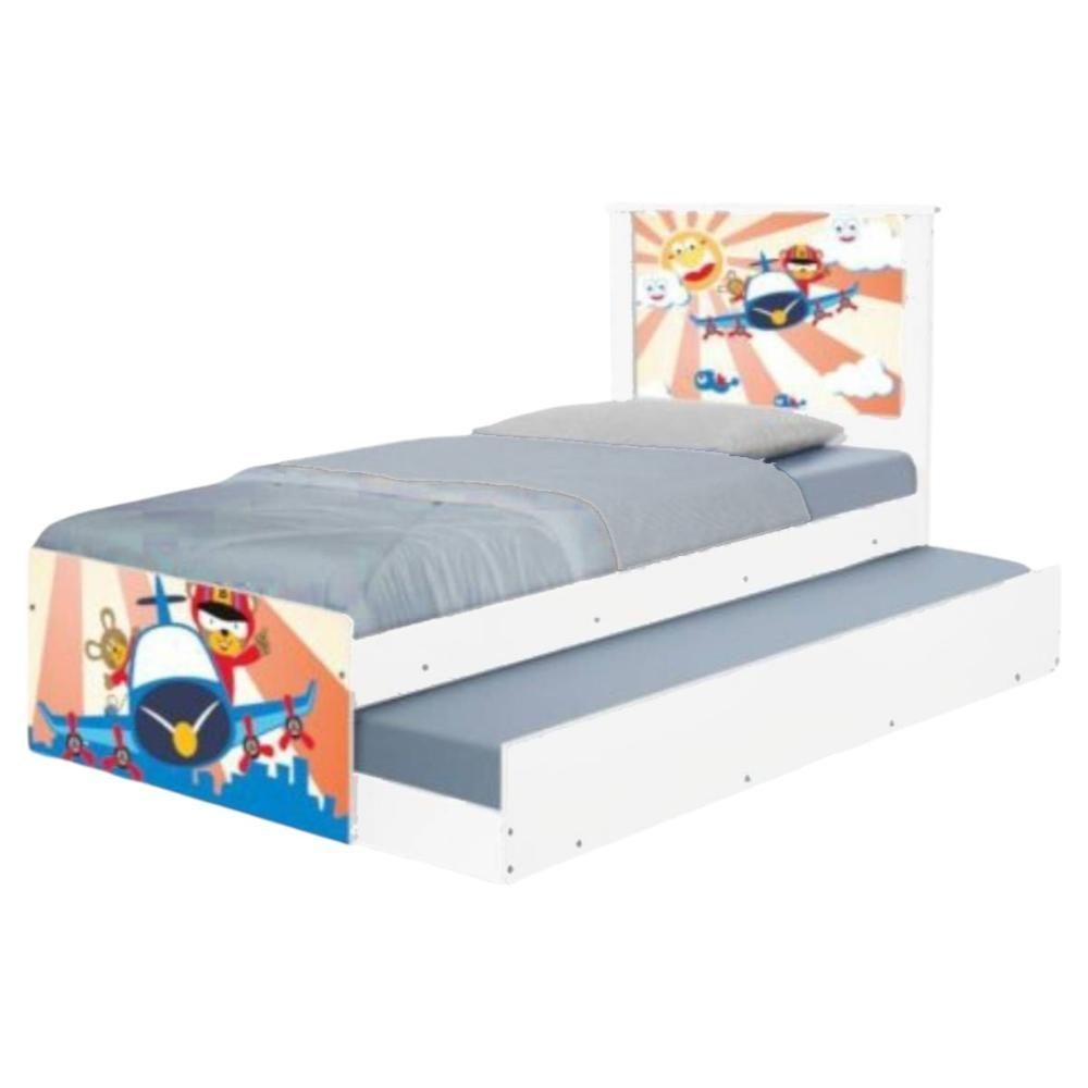 Bicama Solteiro Hop Com Cabeceira Patrulha Ursinhos - 6