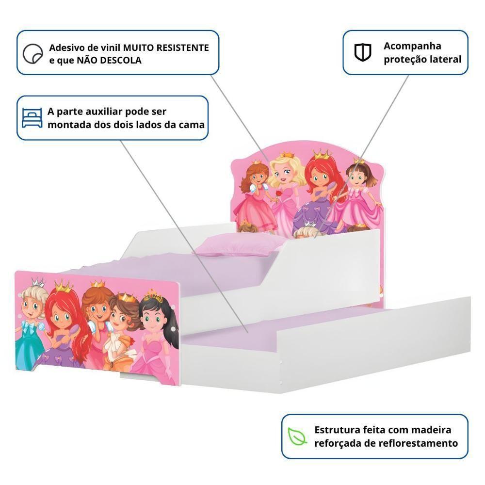 Bicama Infantil Tick Princesas Com Colchões - 5