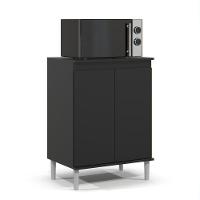 Balcão Para Micro Ondas Alice Preto - 3