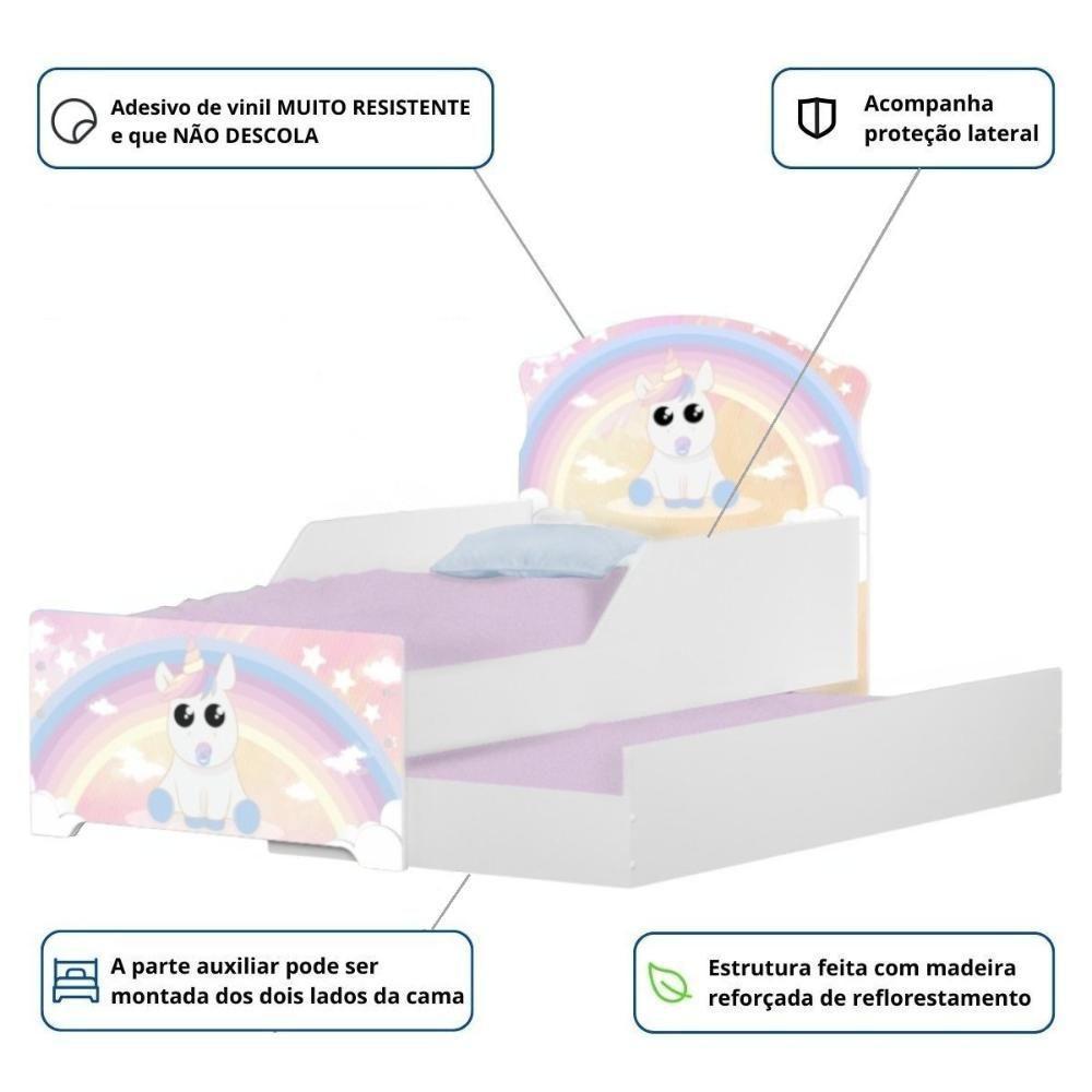 Bicama Infantil Tick Unicórnio Bebê Com Colchões - 2
