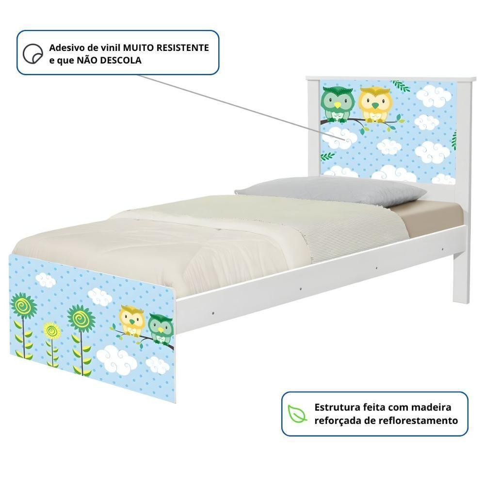 Bicama Solteiro Hop Corujinhas Com Colchões - 2