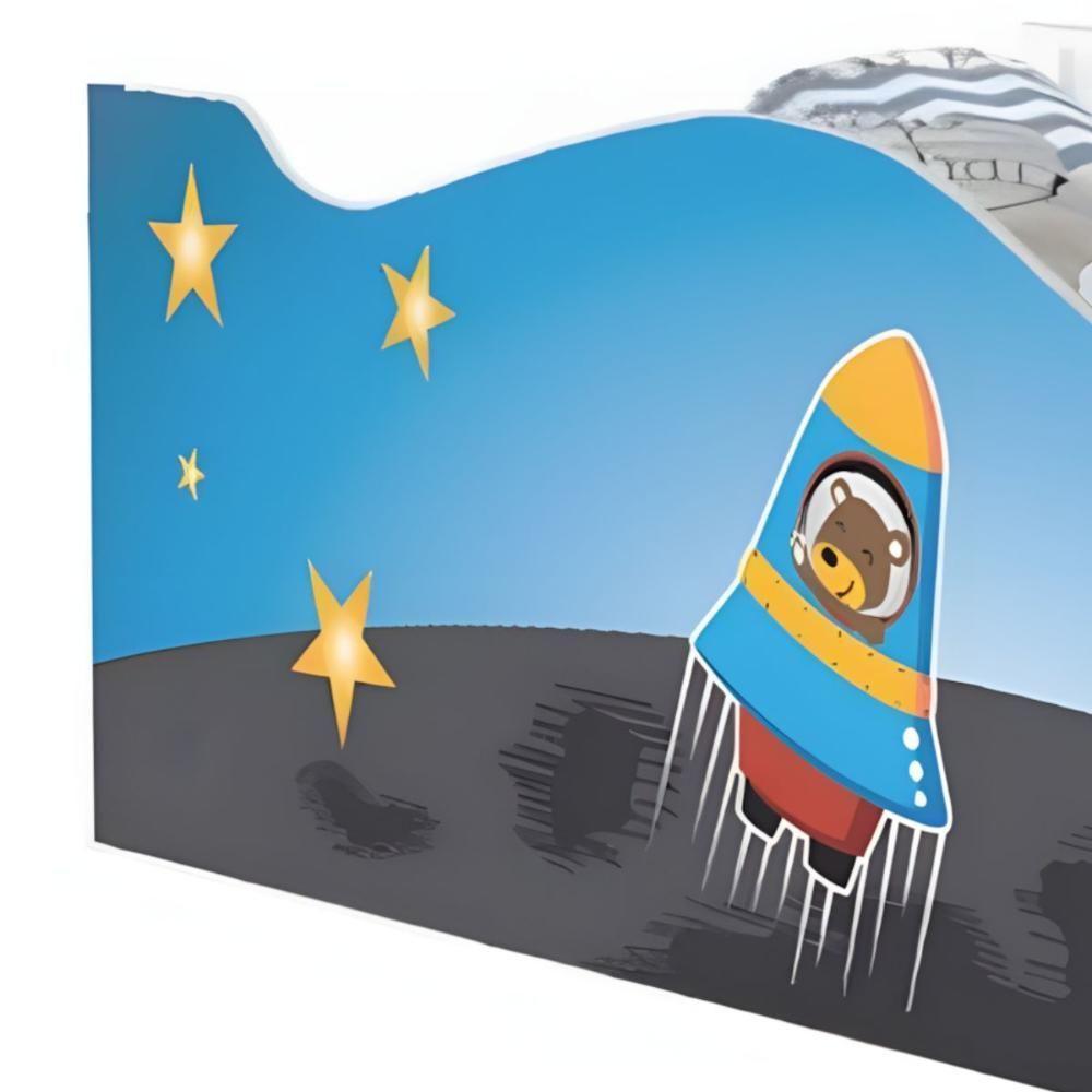 Cama Infantil Glow Astronauta E Foguete Com Colchão - 4