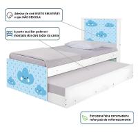 Bicama Solteiro Hop Com Cabeceira Nuvem Menino - 3