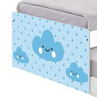 Bicama Solteiro Hop Com Cabeceira Nuvem Menino